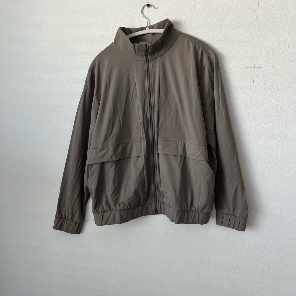 Lightweight Zip-Front Jacket - Taupe